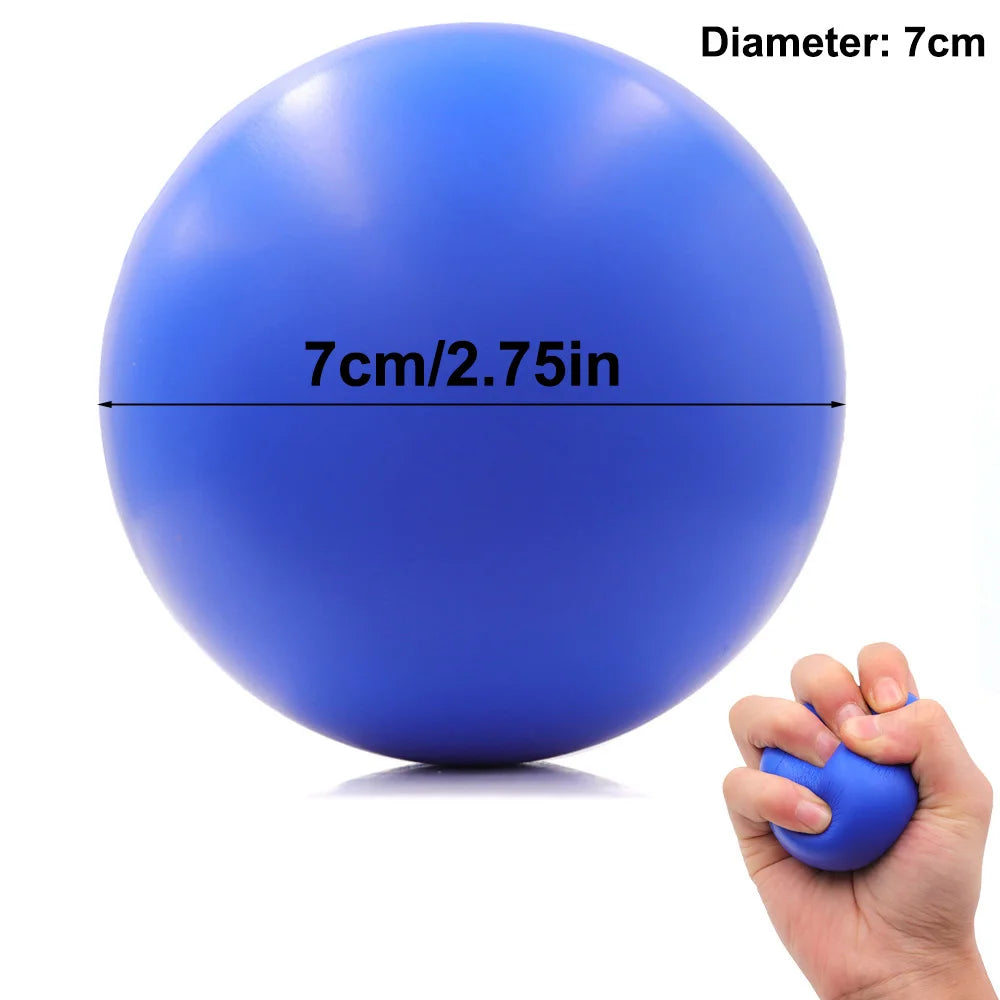Pelota fortalecedora de agarre para rehabilitación y entrenamiento de fuerza de la mano, pelota de masaje de espuma antiestrés para la recuperación muscular en adultos.