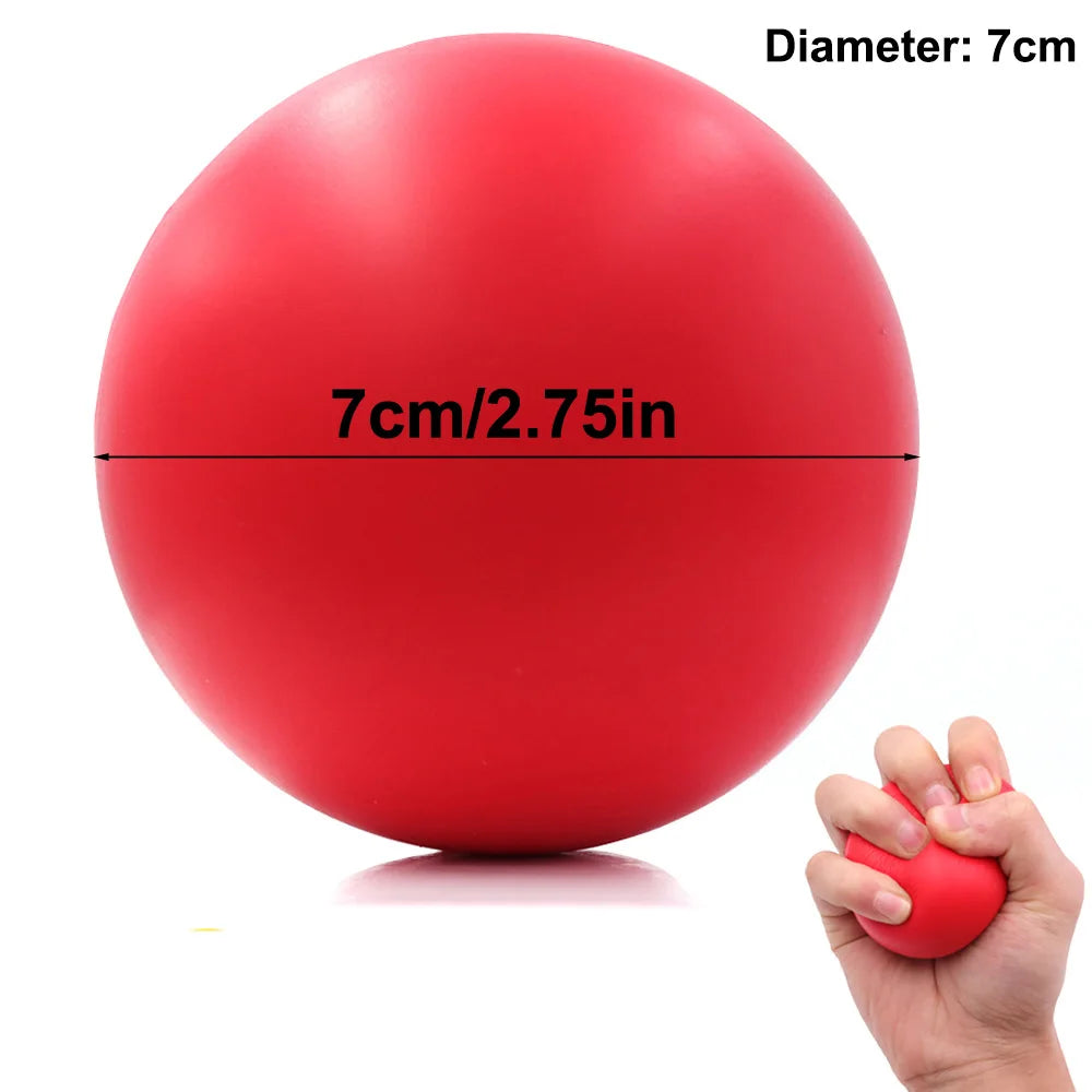 Pelota fortalecedora de agarre para rehabilitación y entrenamiento de fuerza de la mano, pelota de masaje de espuma antiestrés para la recuperación muscular en adultos.