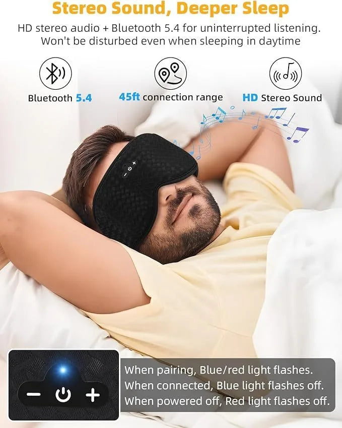 Antifaz 3D con Bluetooth para Dormir ( JINSERTA )