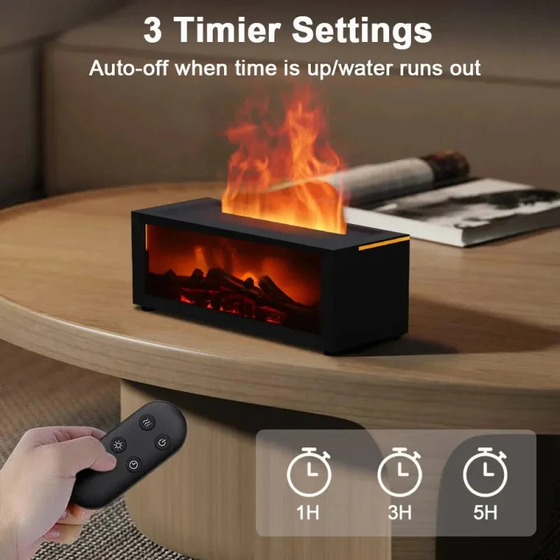 Humidificador de aire con aceites esenciales, humidificador de aroma para el hogar, difusor de fragancia automático con luz LED y control remoto. Activo
