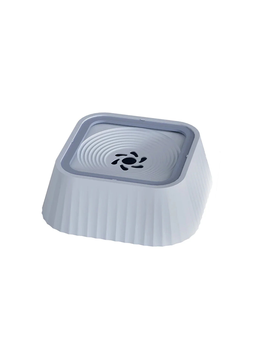 Fuente de agua para mascotas con platos flotantes, bebedero antiderrame para perros, bebedero lento y limpio, antisalpicaduras para mascotas (perros y mascotas).