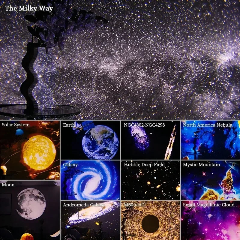 Nuevo proyector de estrellas Galaxy Light 13 en 1 Planetario con rotación de 360°