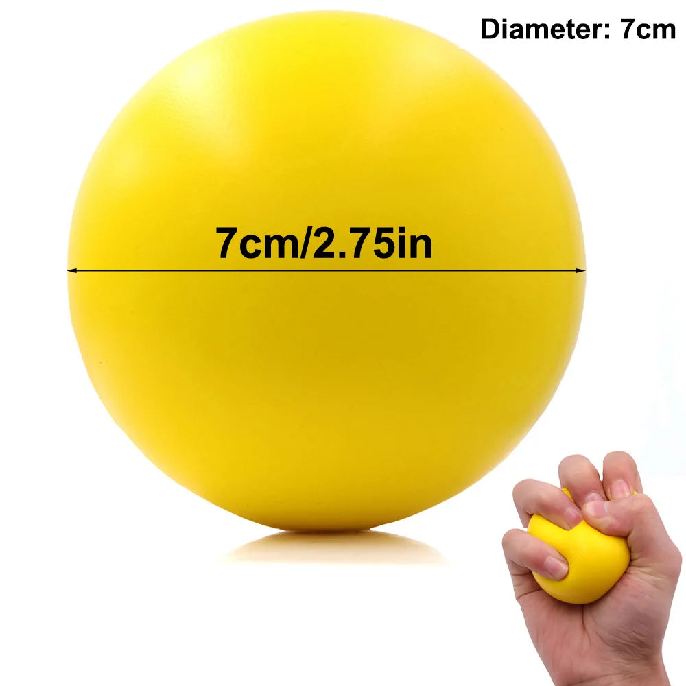 Pelota fortalecedora de agarre para rehabilitación y entrenamiento de fuerza de la mano, pelota de masaje de espuma antiestrés para la recuperación muscular en adultos.