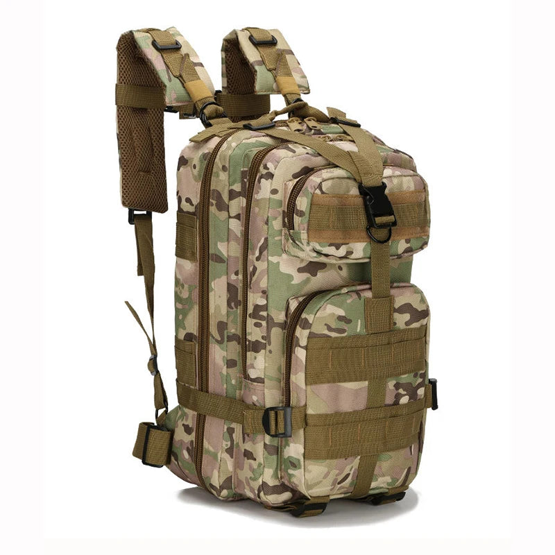 Mochila táctica 3P de 20-25 litros, nailon 1000D, para actividades al aire libre, senderismo, camping, viajes, pesca, caza, con sistema Molle. Mochilas deportivas.