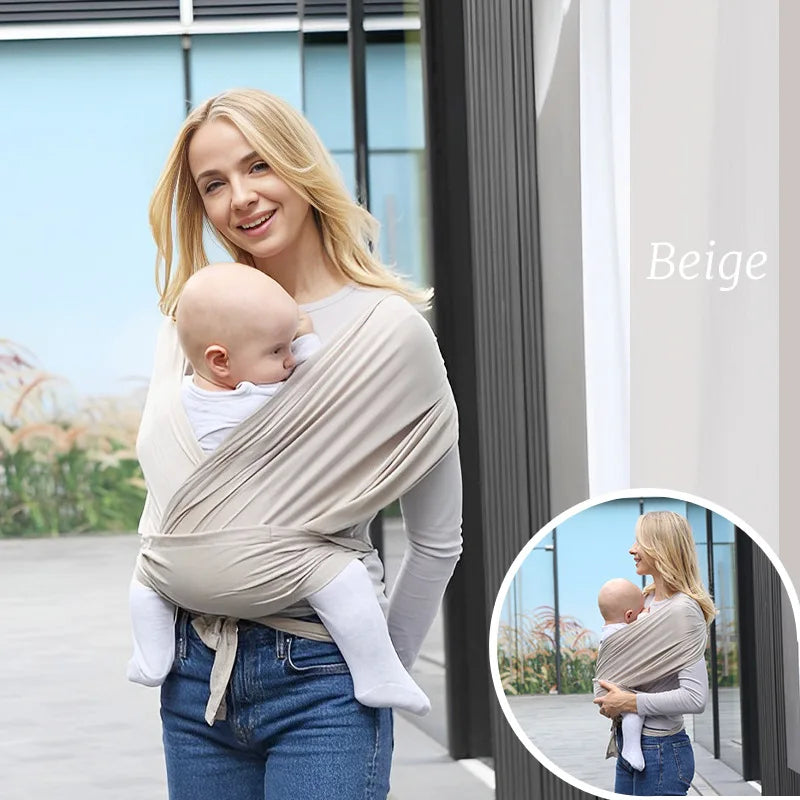Mochila portabebés ergonómica para recién nacidos con correas tipo mochila, ideal para la crianza al aire libre, con soporte en forma de X y cómoda.
