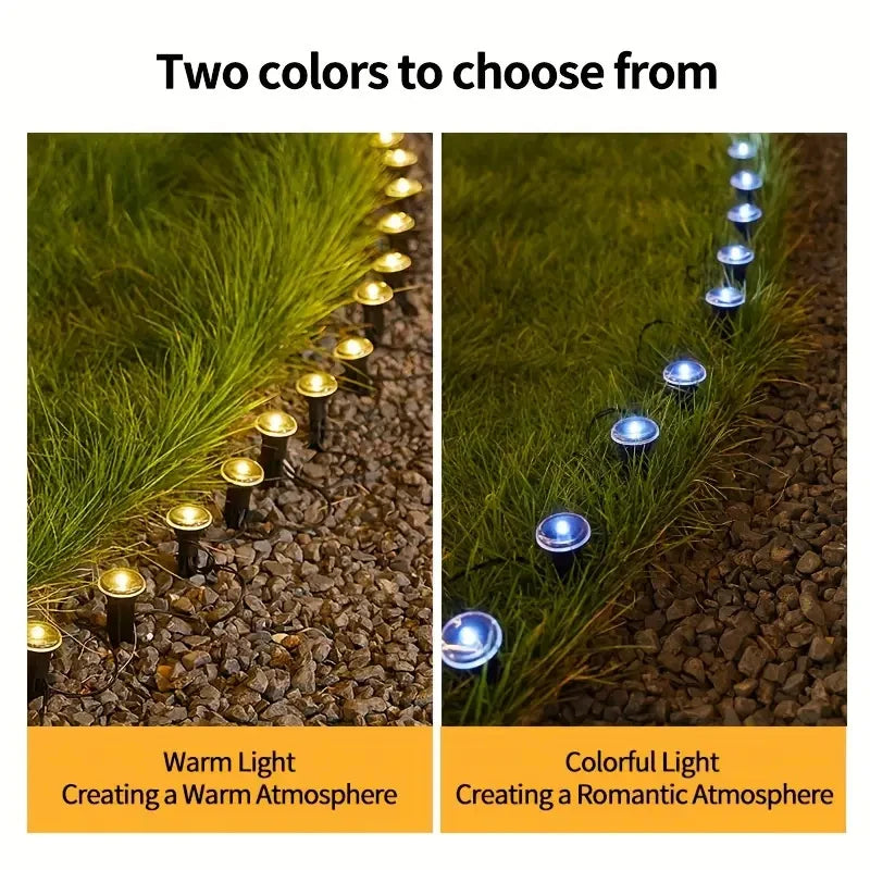 Lámpara solar LED para jardín y caminos, 15/30 LED, 8 modos, resistente al agua, para exteriores, ideal para camping, bodas, Navidad y otras festividades.