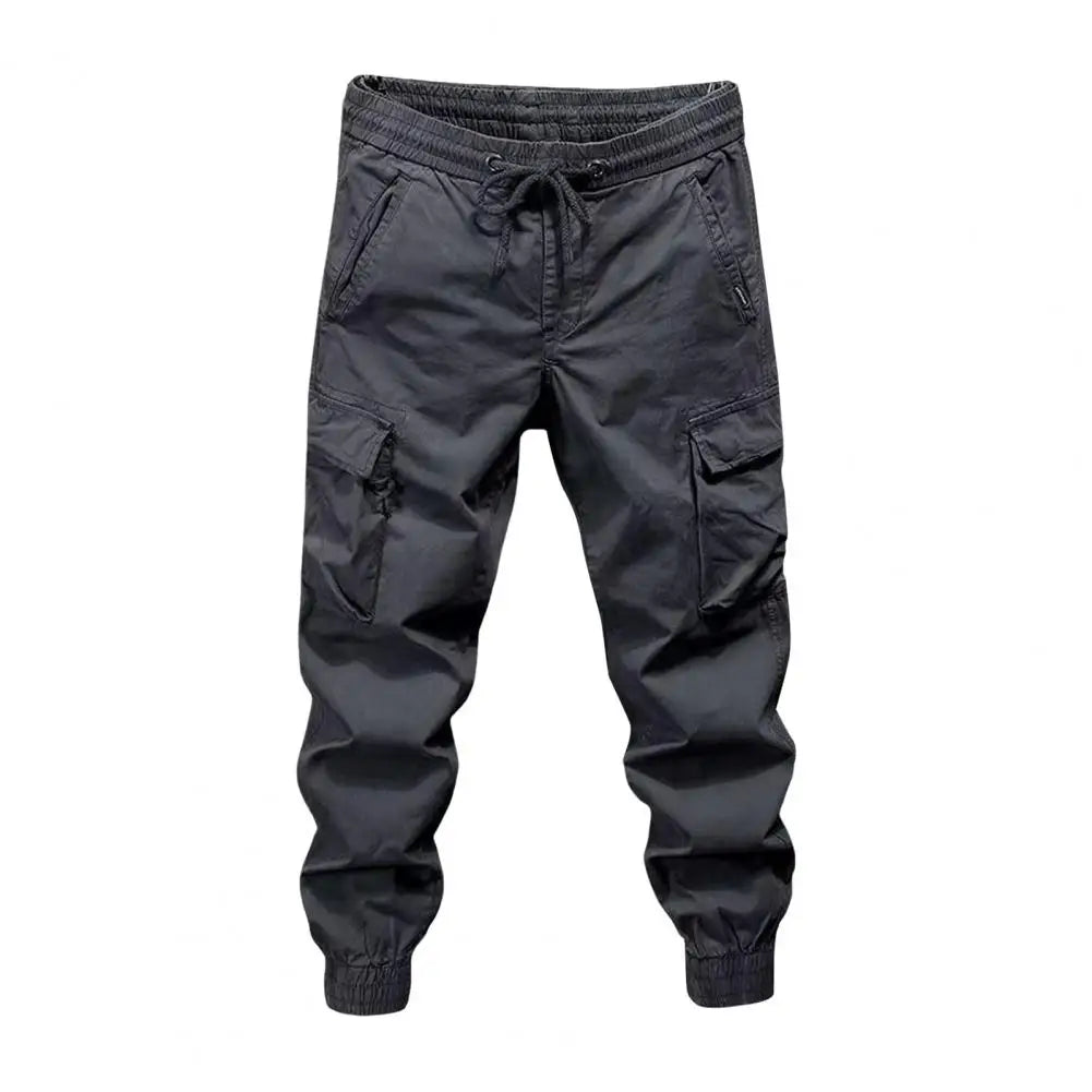 Pantalones deportivos para hombre, tallas M-5XL, estilo cargo, con cordón.