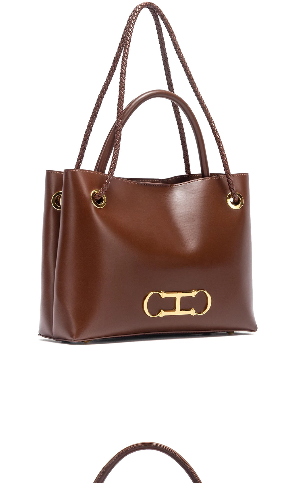 Bolso de mano para mujer, nuevo modelo otoño 2025, bolso tote minimalista negro, bolso de doble uso para ir al trabajo.