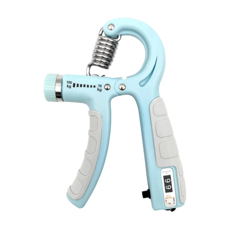 Entrenador fortalecedor de agarre manual ajustable de 10 a 100 kg con contrapeso para muñeca y antebrazo, y ejercitador para el desarrollo muscular.