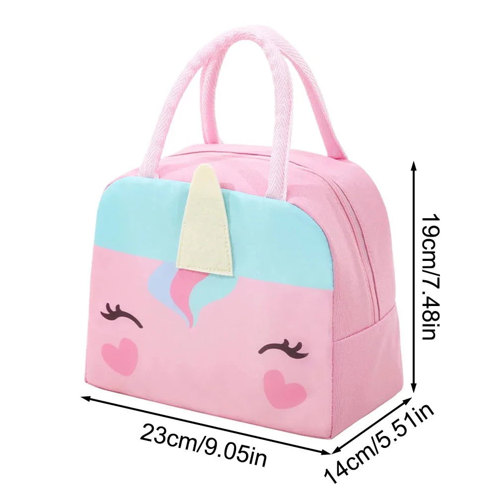 Bolsa Bento 3D tridimensional, linda bolsa Bento de dibujos animados, bolsa para el almuerzo, bolso de mano, bolsa de almacenamiento, bolsa aislante, lonchera de lona, bolsa de hielo