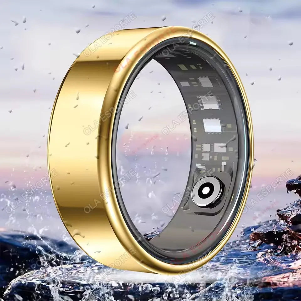 Anillo inteligente R10 con base de carga para hombres y mujeres. Monitorización de la salud, el sueño y la frecuencia cardíaca. Resistencia al agua IP68 y 5ATM. Modo multideporte
