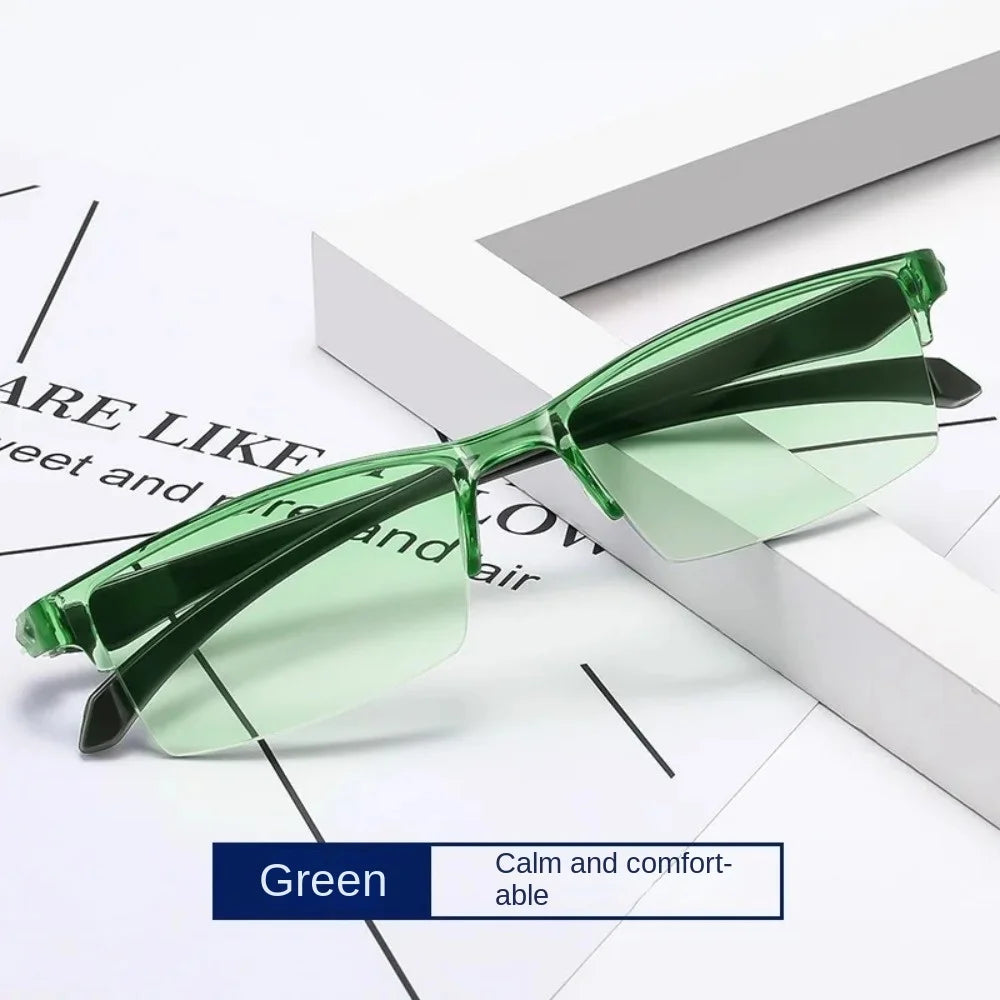 Gafas inteligentes con zoom automático, gafas de lectura con filtro de luz azul para hombre y mujer, gafas ópticas para ordenador.