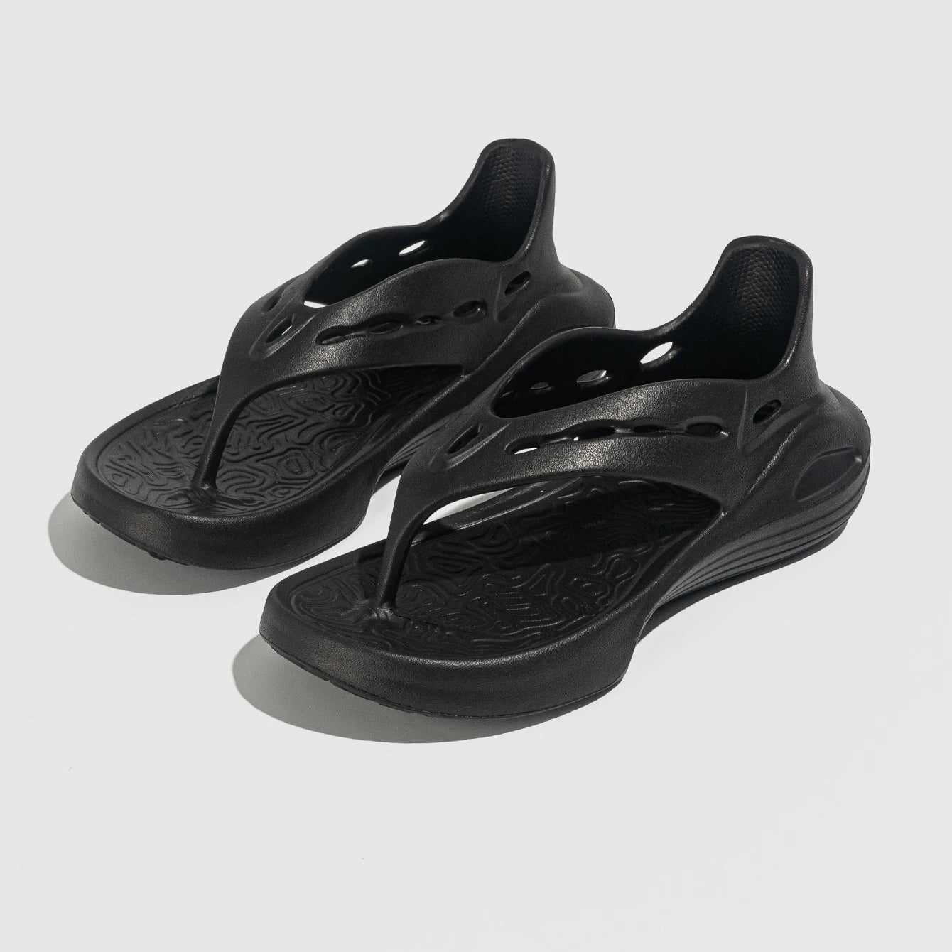 Sandalias deportivas para mujer, chanclas planas de verano, cómodas, informales, sin cordones, con plataforma ligera y diseño hueco.