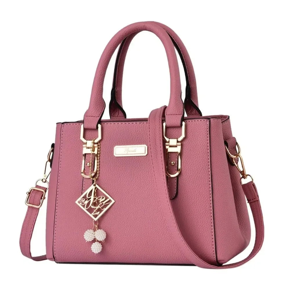 Bolsos de mano de gran capacidad, bolsos de mujer, bolsos de hombro para mujer, bolso bandolera informal de cuero