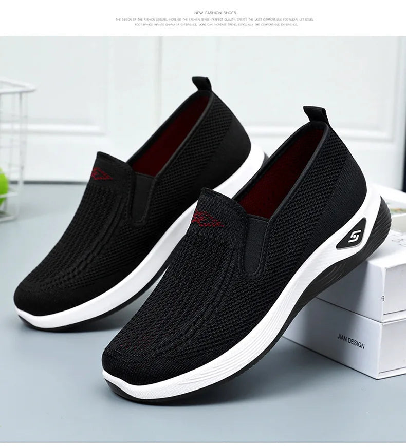 Zapatillas deportivas casuales para mujer, transpirables y ligeras, antideslizantes, para correr y caminar al aire libre, vulcanizadas.