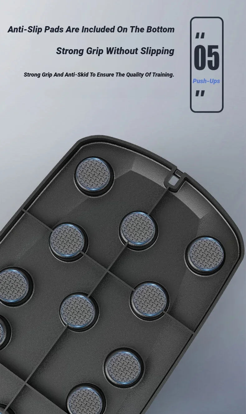 Juego de tabla de flexiones multifuncional portátil y plegable para entrenamiento de pecho, abdomen, brazos y espalda.