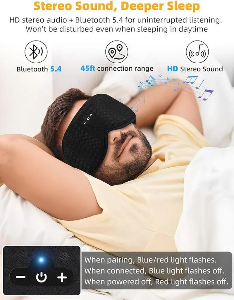 Antifaz 3D con Bluetooth para Dormir ( JINSERTA )