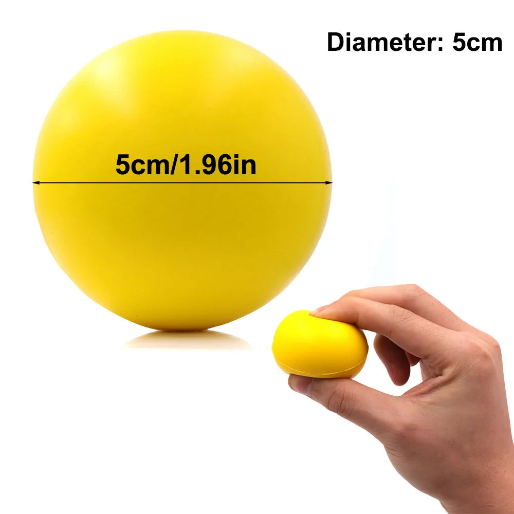 Pelota fortalecedora de agarre para rehabilitación y entrenamiento de fuerza de la mano, pelota de masaje de espuma antiestrés para la recuperación muscular en adultos.