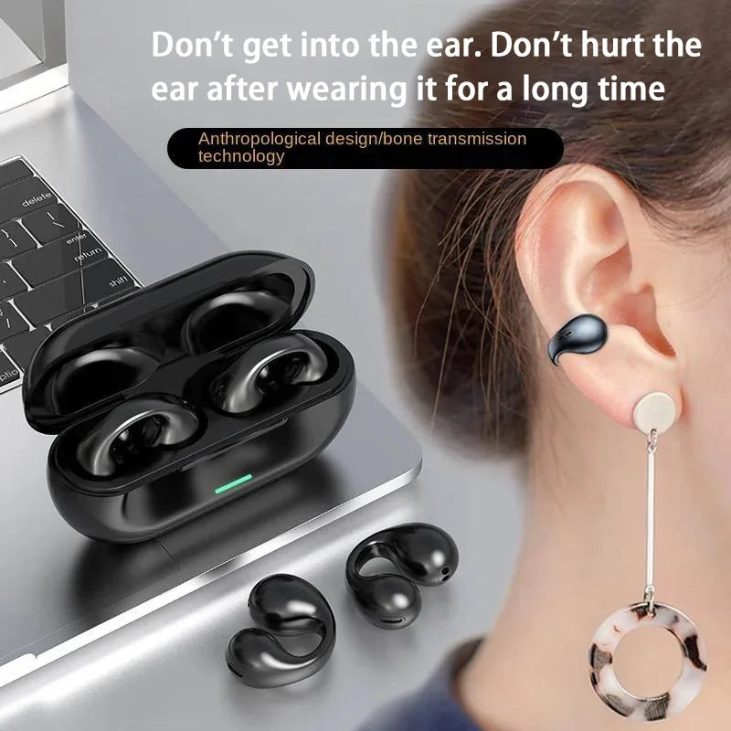 Auriculares de Conducción Ósea con Clip