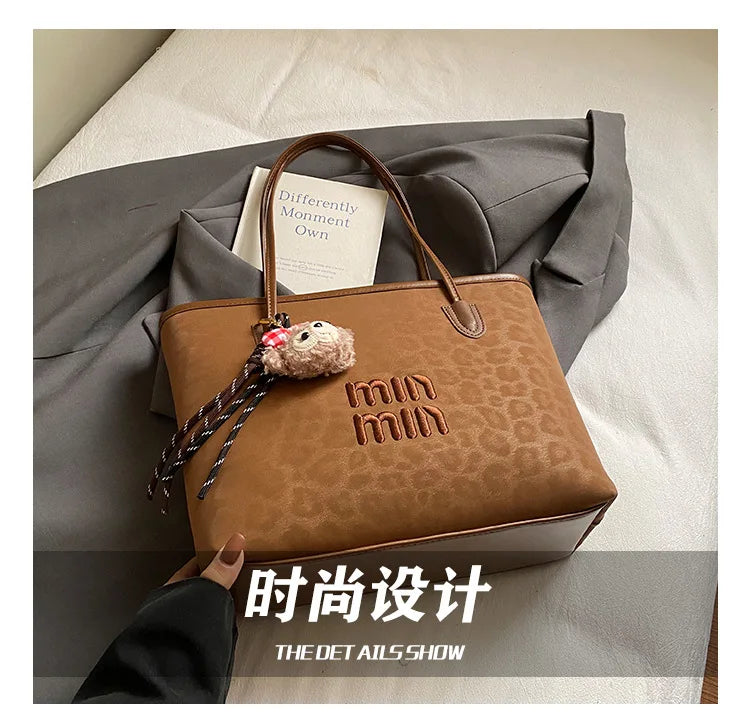 Bolso de mano nuevo para mujer 2025, bolso de hombro de gran capacidad, bolso tote, bolso para ir al trabajo, bolso de mano bajo el brazo, moderno