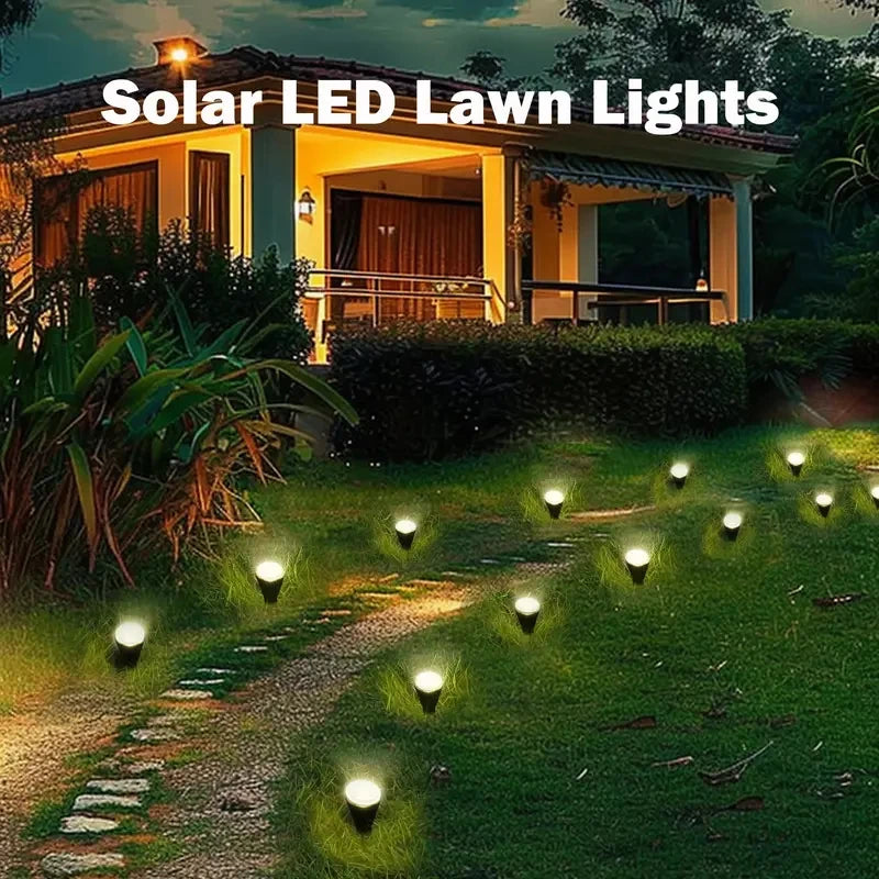 Lámpara solar LED para jardín y caminos, 15/30 LED, 8 modos, resistente al agua, para exteriores, ideal para camping, bodas, Navidad y otras festividades.
