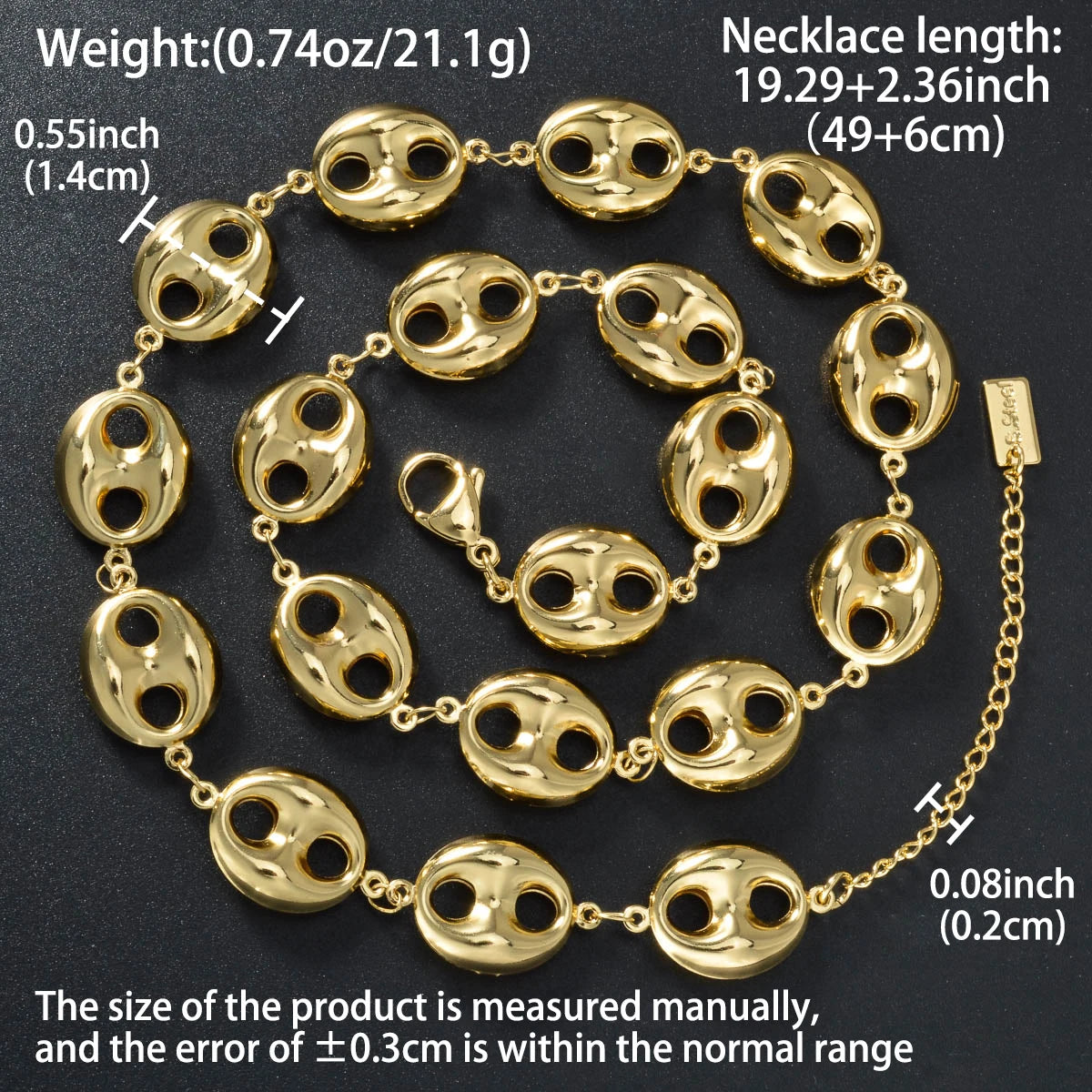 Collar de cadena cubana de 5 mm, joyería de acero inoxidable para hombre, plata, oro, estilo hip hop, unisex, cadenas duraderas, regalo para el día a día.