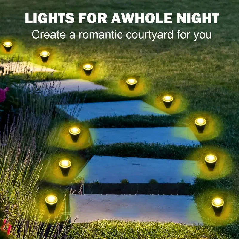 Lámpara solar LED para jardín y caminos, 15/30 LED, 8 modos, resistente al agua, para exteriores, ideal para camping, bodas, Navidad y otras festividades.