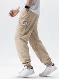 Pantalones deportivos cargo casuales para hombre, primavera/otoño, tallas S-2XL, con cordón ajustable en la cintura, estilo jogger, para senderismo, tácticos, con bolsillos.