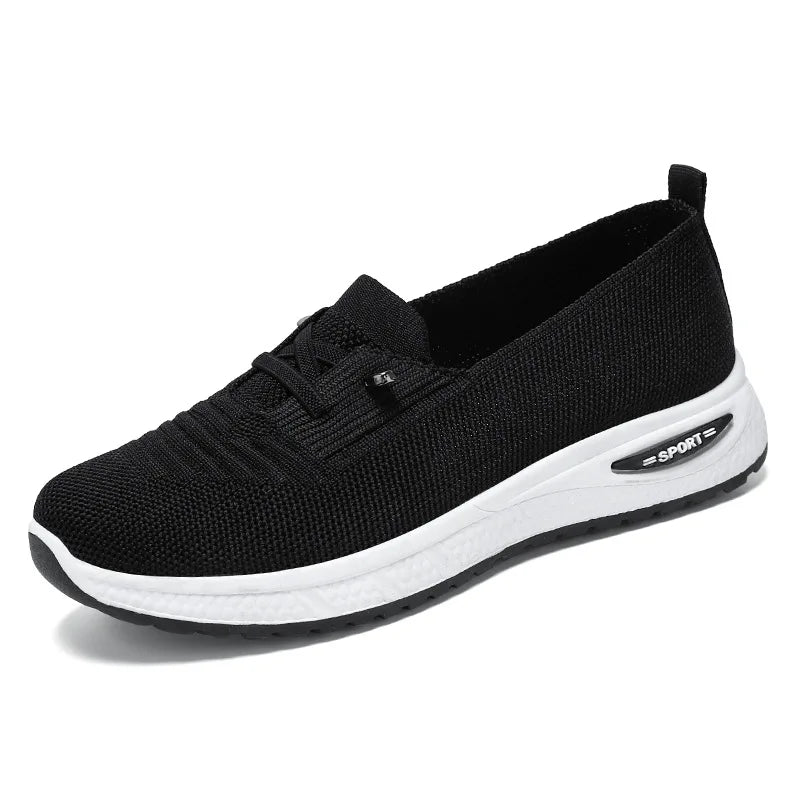 Zapatillas deportivas casuales para mujer 2025, transpirables, de malla, con suela gruesa. Precio asequible. Envío gratuito