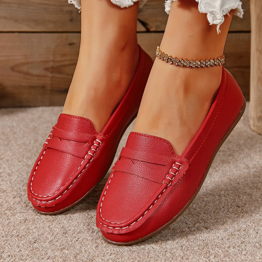 Zapatos planos para mujer, cómodos, ligeros, a la moda, mocasines, ideales para primavera y otoño, zapatillas casuales de suela fina, zapatos para exteriores para mujer.