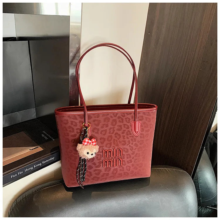 Bolso de mano nuevo para mujer 2025, bolso de hombro de gran capacidad, bolso tote, bolso para ir al trabajo, bolso de mano bajo el brazo, moderno