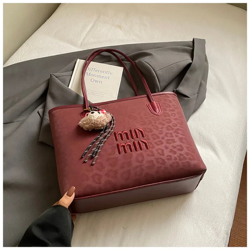 Bolso de mano nuevo para mujer 2025, bolso de hombro de gran capacidad, bolso tote, bolso para ir al trabajo, bolso de mano bajo el brazo, moderno