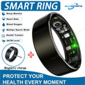 Anillo inteligente para hombres y mujeres con control de cámara, monitor de frecuencia cardíaca y oxígeno en sangre. Resistente al agua IP68 y 5ATM. Modo multideporte.