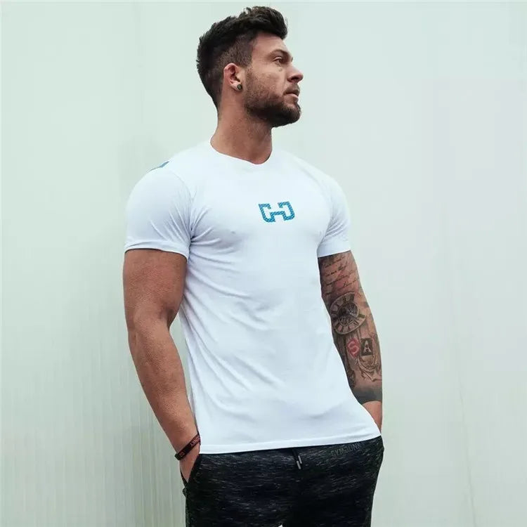 Camiseta de moda para hombre, tops para hombre, ropa de verano para fitness