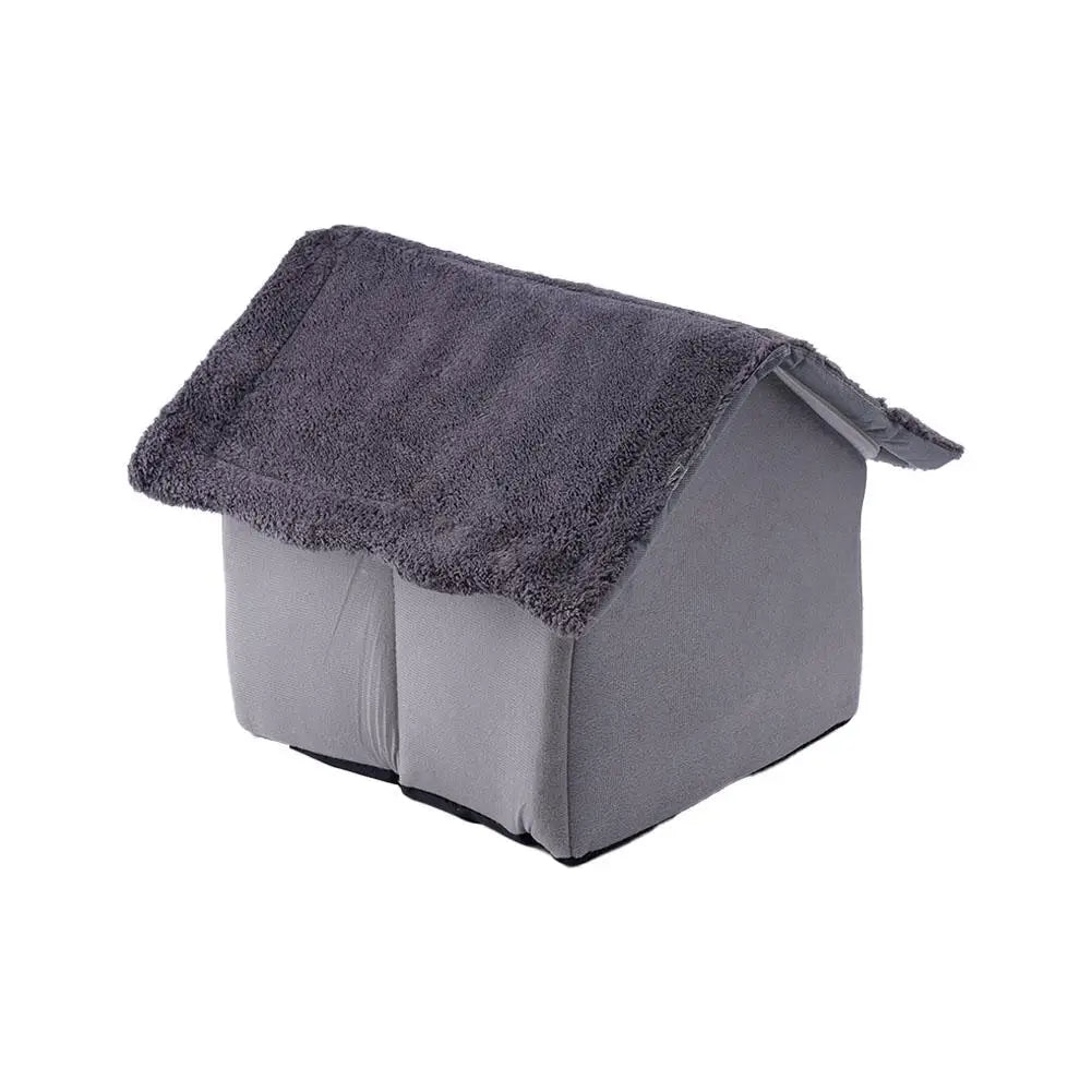 Casa para mascotas Cama para gatos Cueva para perros Caseta Saco de dormir cálido Tienda acogedora Cojín suave para cachorros Esterilla Suministros de invierno para interiores