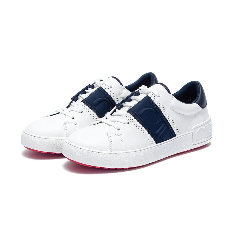 Zapatos casuales para mujer, blancos, con suela plana, tecnología de equilibrio, plantilla de presión, zapatillas cómodas, marca de lujo, novedad 2025
