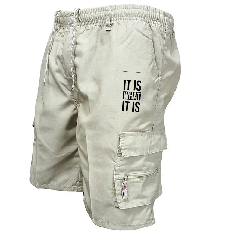 Pantalones cortos tácticos de camuflaje para hombre, de verano, con bolsillos cargo, estilo militar, informales, para senderismo, pesca y viajes.