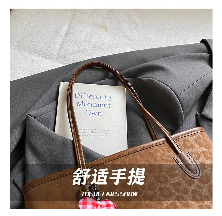 Bolso de mano nuevo para mujer 2025, bolso de hombro de gran capacidad, bolso tote, bolso para ir al trabajo, bolso de mano bajo el brazo, moderno