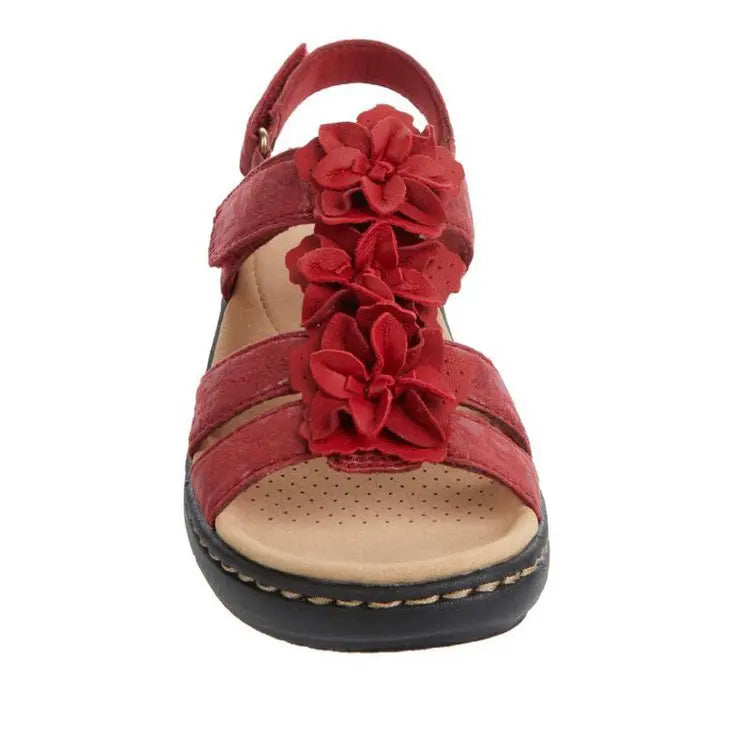Sandalias de verano para mujer 2022, nuevas, con cuña y plataforma, ortopédicas, estilo retro romano, casuales, cómodas, con puntera abierta.