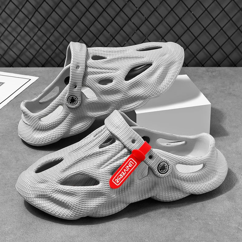 Pantuflas de verano para hombre, cómodas sandalias de plataforma para exteriores 2023, chanclas de playa, sandalias para hombre para interiores, calzado para el baño.