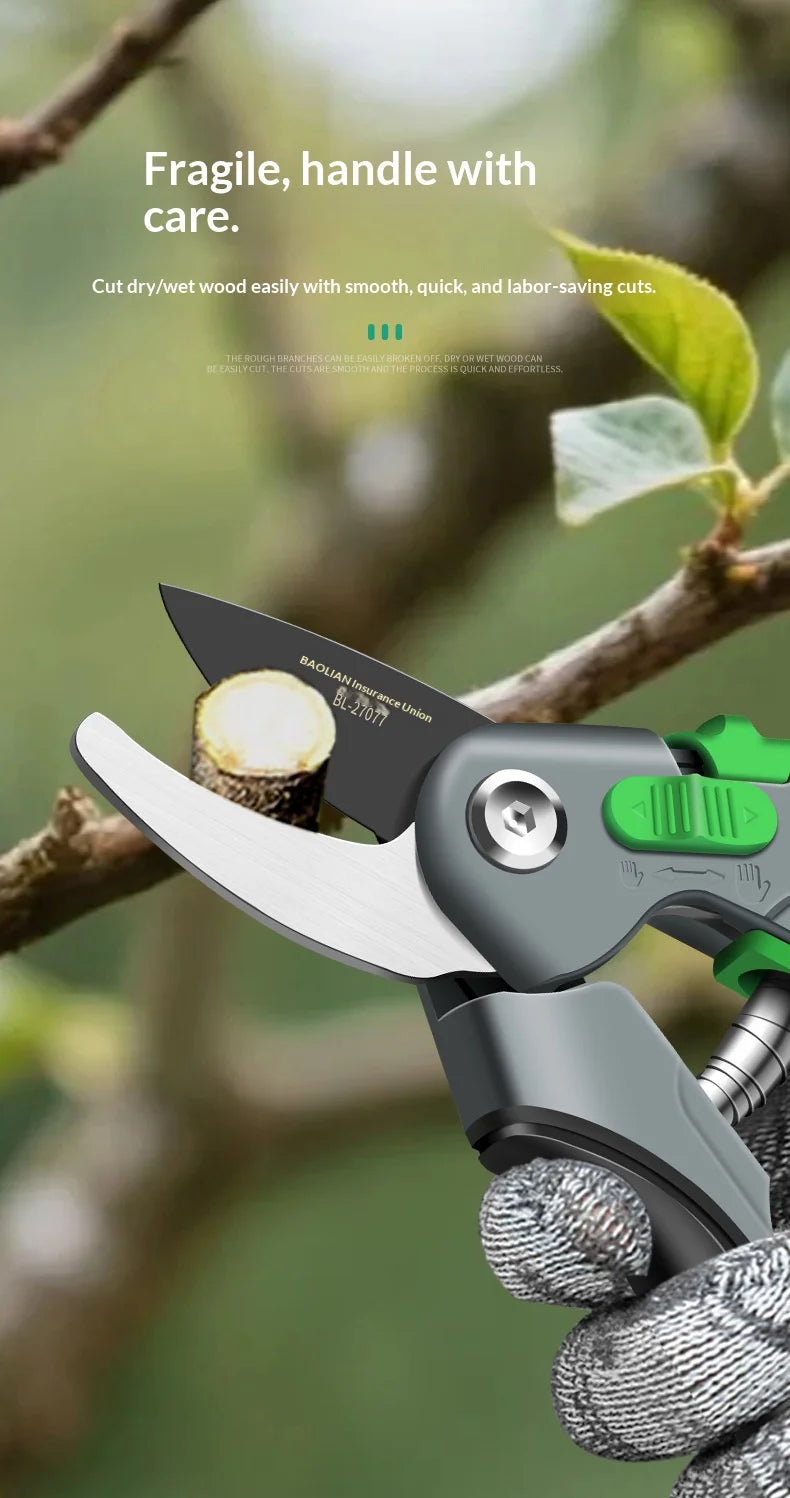 Juego de herramientas de poda para jardín: tijeras de podar, podadoras, tijeras de poda para arbustos, tijeras de poda para ramas, tijeras de poda para huertos y horticultura.