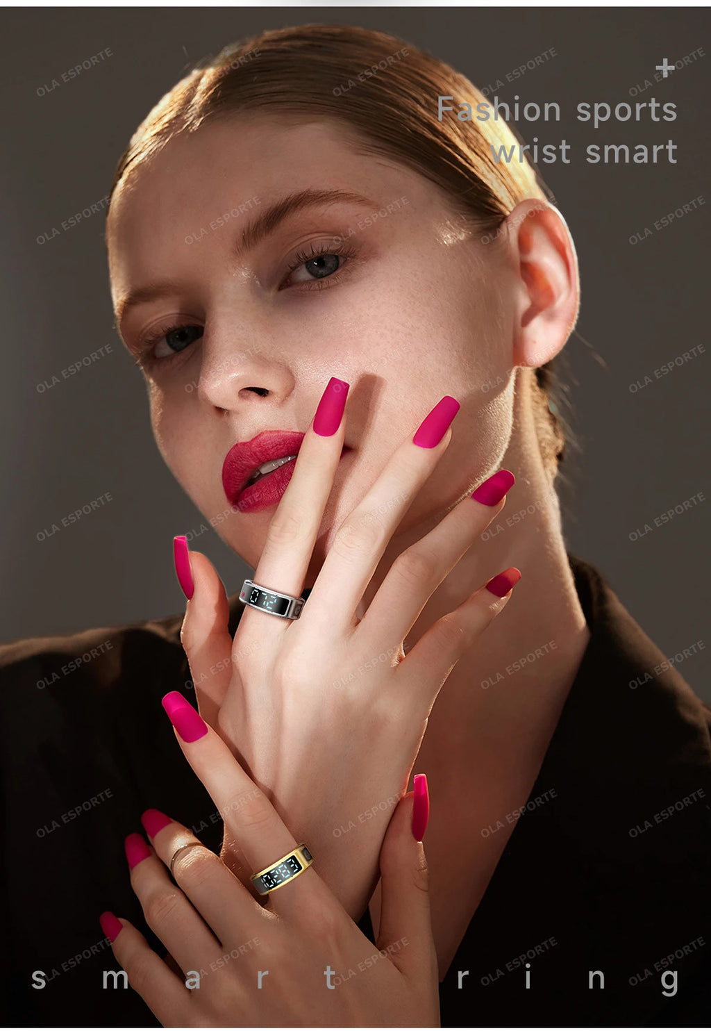 Anillo inteligente con pantalla táctil, gestor de salud, control por gestos y vídeo, resistente al agua hasta 5 ATM. Para hombres y mujeres. Nuevo anillo inteligente 2025.