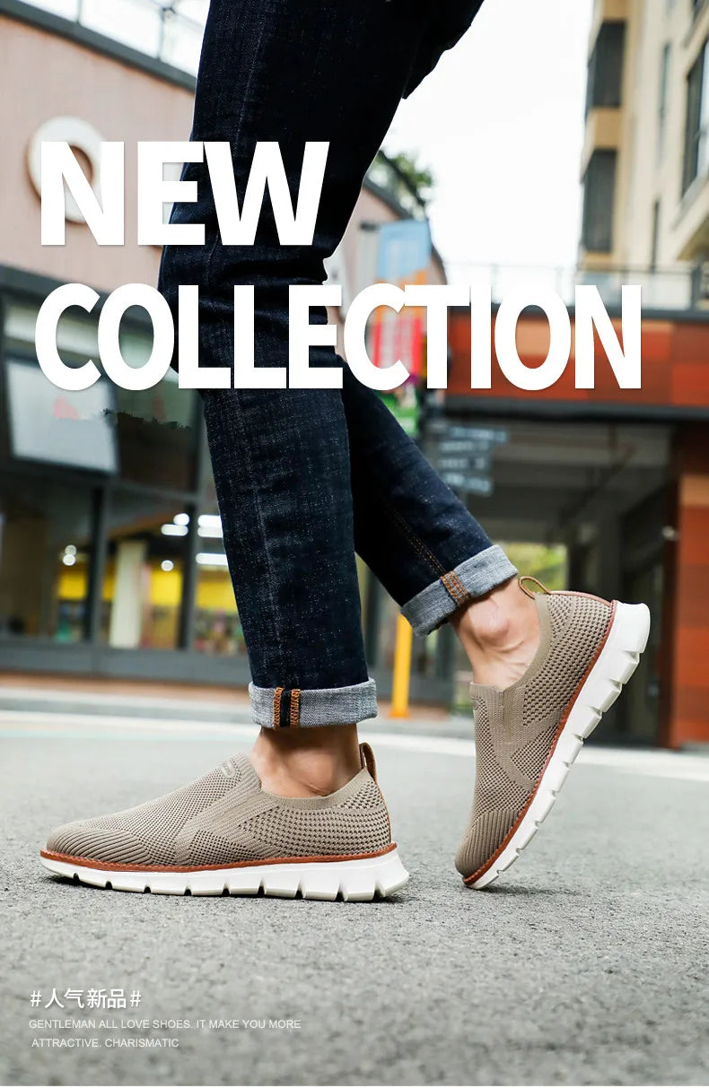 Zapatillas deportivas para hombre, mocasines ligeros de verano, transpirables, de malla, para hombre, calzado casual.