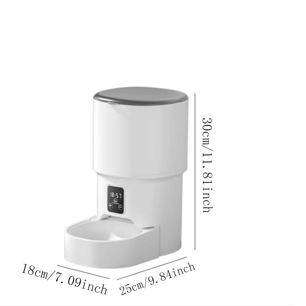 Comedero automático para gatos, dispensador de comida para gatos inteligente con WiFi, control remoto.