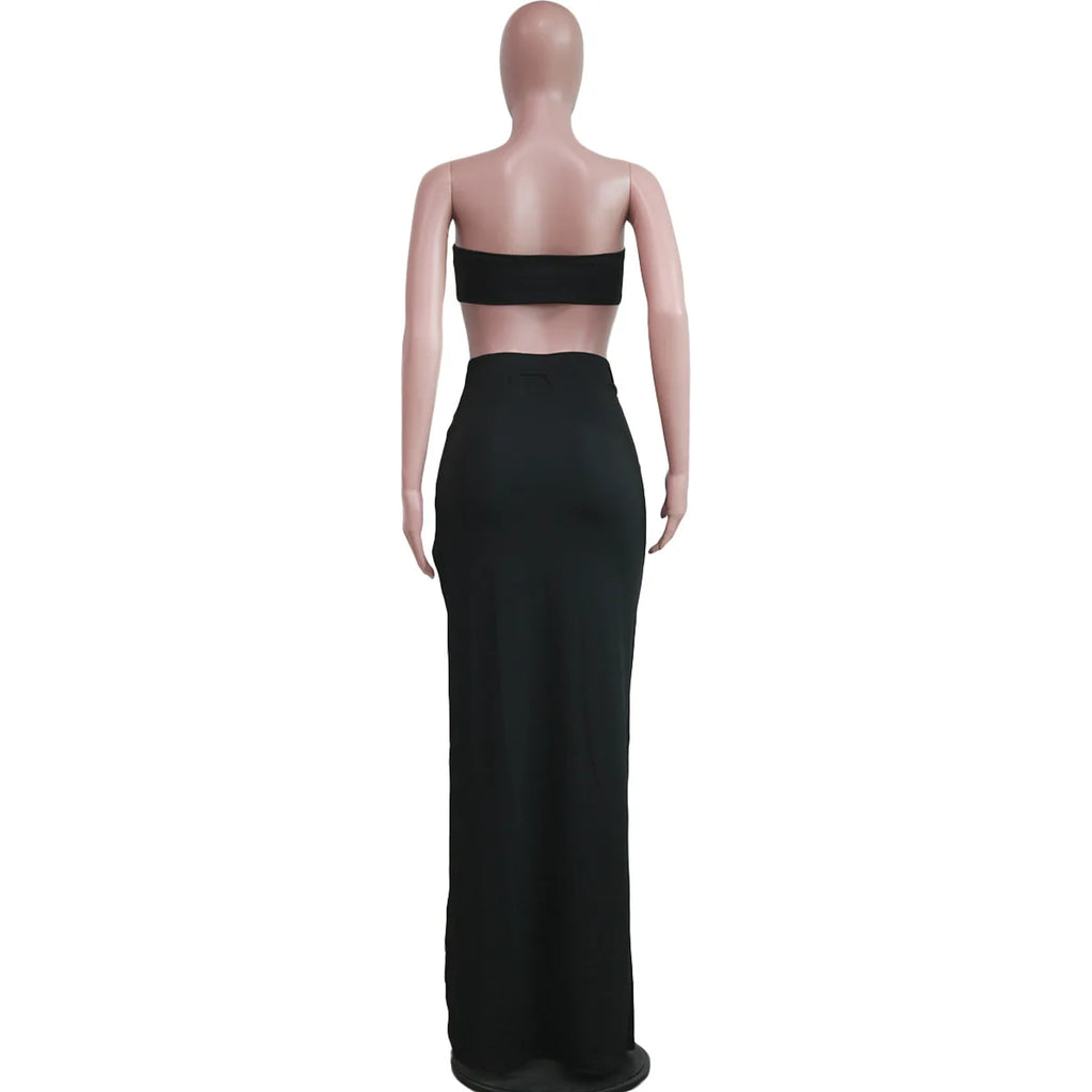 Traje de falda asimétrico y sexy para mujer, estilo casual europeo y americano, ideal para la playa.