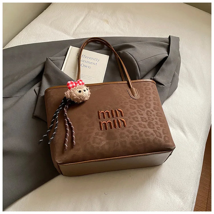 Bolso de mano nuevo para mujer 2025, bolso de hombro de gran capacidad, bolso tote, bolso para ir al trabajo, bolso de mano bajo el brazo, moderno