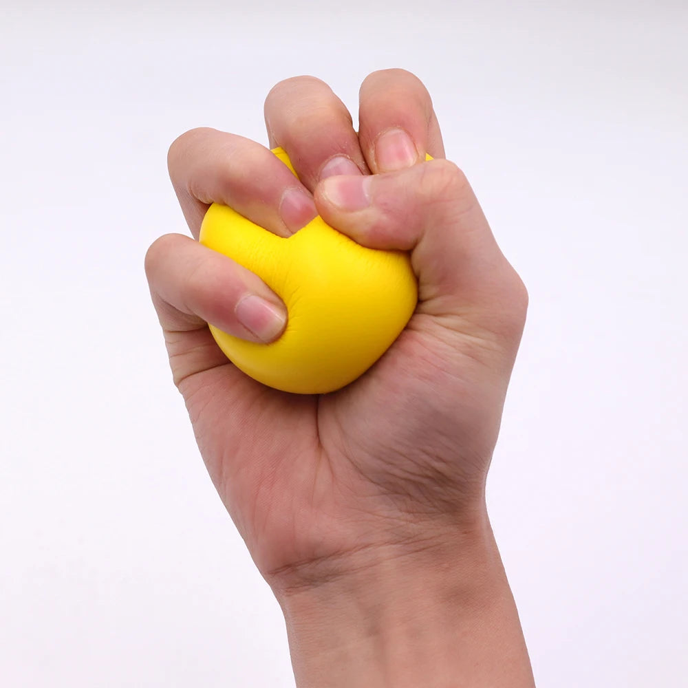 Pelota fortalecedora de agarre para rehabilitación y entrenamiento de fuerza de la mano, pelota de masaje de espuma antiestrés para la recuperación muscular en adultos.