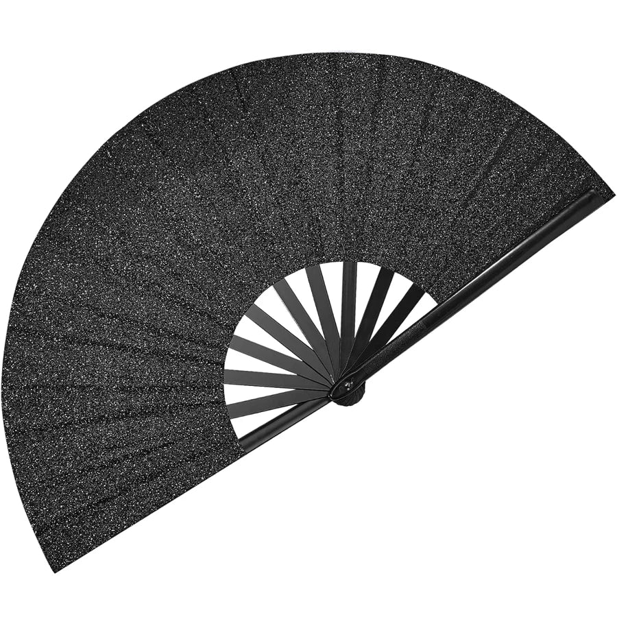 Abanico de mano plegable grande, abanico popping para baile en línea, abanicos para aplaudir, abanicos para festivales, abanicos para bailar en el suelo, festival de música, fiesta.
