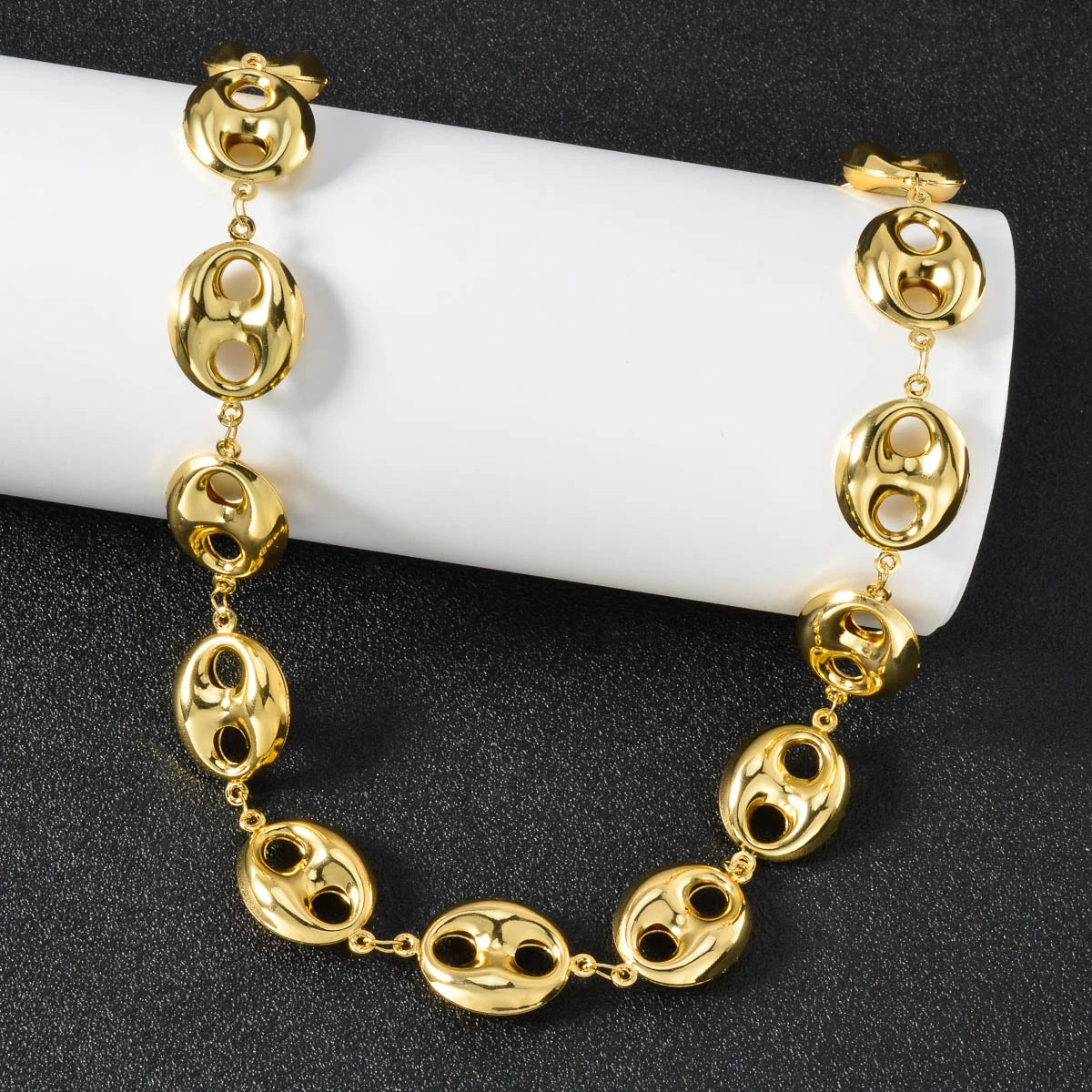 Collar de cadena cubana de 5 mm, joyería de acero inoxidable para hombre, plata, oro, estilo hip hop, unisex, cadenas duraderas, regalo para el día a día.