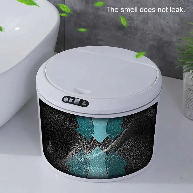 Cubo de basura inteligente de 3/5 L para coche, con tapa automática con sensor, eléctrico y con cubierta. Ideal para organizar el hogar, la cocina y la sala de estar.